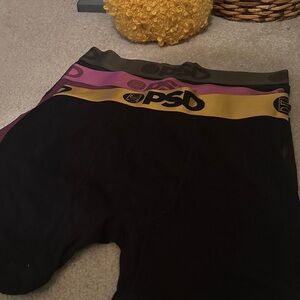 PSD Men's Boxer Briefs - Black, Dark Green, and Fuchsia